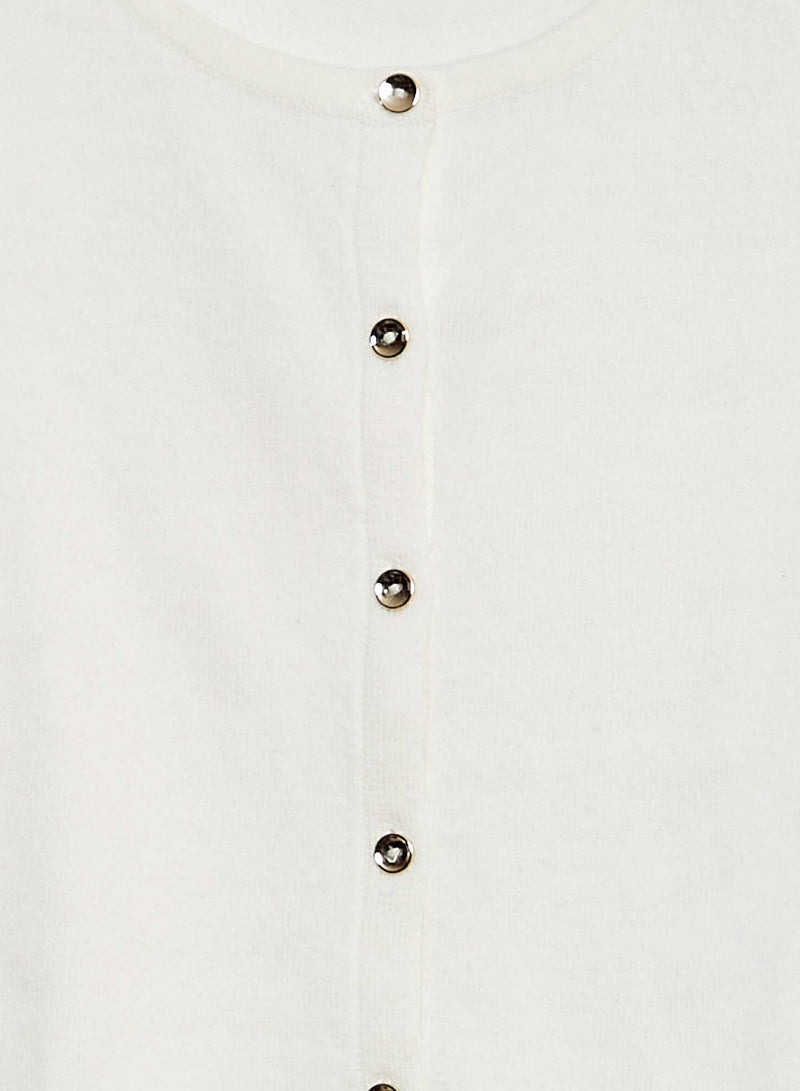 Kiabi Plain Knit Cardigan - Image 3